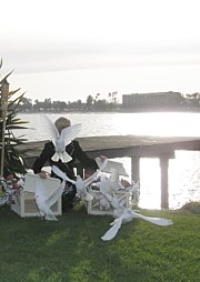 White Doves released at Ricky's Memorial Service